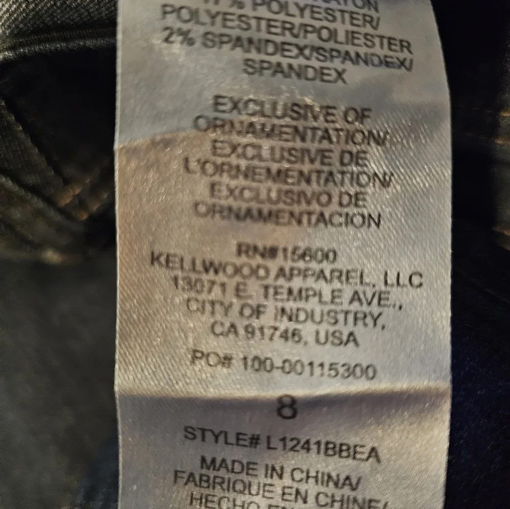 Wit & Wisdom Brittany Mid Rise Itty Bitty Boot Cut Jeans Size 8 Style L12241BBEA - Picture 5 of 8